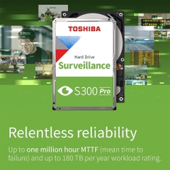 HDD Toshiba S300 Pro Surveillance 8TB 3.5 inch SATA III 512MB Cache 7200RPM MD10ADA800V