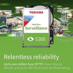 HDD Toshiba S300 Surveillance 6TB 3.5 inch SATA III 256MB Cache 5400RPM HDWT860UZSVA
