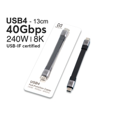 Cáp USB4 METALINK 130mm PD 240W 40Gbps MTC4-13X