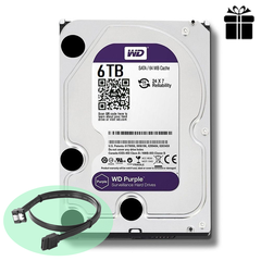 HDD WD Purple 6TB 3.5 inch SATA III 64MB Cache 5700RPM WD60PURZ