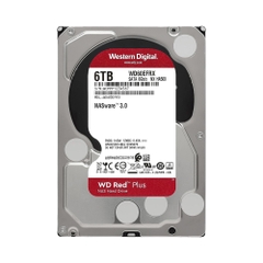 HDD WD Red Plus 6TB 3.5 inch SATA III 256MB Cache 5400RPM WD60EFPX