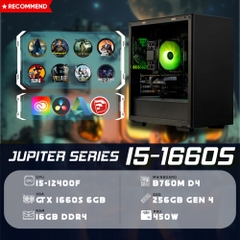 PC ST-JUPITER i5 1660S (i5-12400F, GTX 1660S 6G, Ram 16GB DDR4, SSD 256G, 550W)