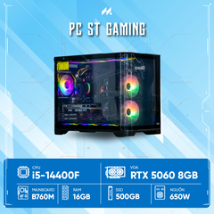 PC ST Gaming i5-5060 (i5-14400F, RTX 5060 8GB, RAM 16GB, SSD 500GB, 650W, WIN11)