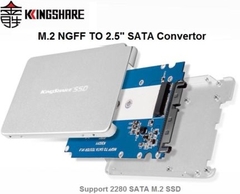 Box SSD M.2 SATA NGFF 2242 2260 2280 to 2.5inch KingShare KS-ANSTS25 Aluminum