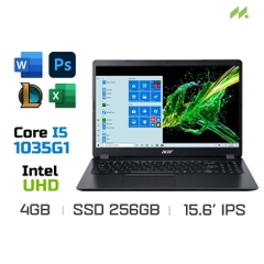 Laptop Acer Aspire 3 A315-56-58EG NX.HS5SV.00J (i5-1035G1, UHD Graphics, Ram 4GB DDR4, SSD 256GB, 15.6 Inch IPS FHD)