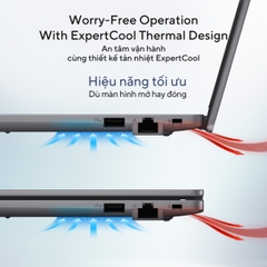 Laptop ASUS ExpertBook P1 P1403CVA-i516-50W (i5-13420H, UHD Graphics, RAM 16GB DDR5, SSD 512GB, 14 Inch IPS FHD 60Hz)