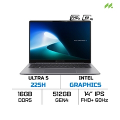Laptop ASUS ExpertBook P3 G1 P3406CCAP-U516S8W (Ultra 5 225H, Intel Graphics, RAM 16GB DDR5, SSD 512GB, 14 Inch IPS WUXGA 60Hz, Win 11 Home)