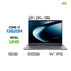 Laptop Asus ExpertBook P3 P3405CVA-NZ0077W (i7-13620H, UHD Graphics, RAM 16GB DDR5, SSD 512GB, 14 Inch IPS WQXGA 144Hz 100% sRGB)