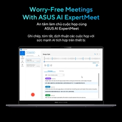 Laptop Asus ExpertBook P5 P5405CSA-NZ0451W (Ultra 5 226V, Intel Arc Graphics, RAM 16GB LPDDR5X, SSD 1TB, 14 Inch WVA WQXGA 144Hz)