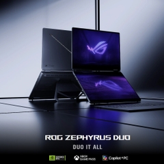 Laptop ASUS ROG Zephyrus DUO 16 GX651AX-SR050WS (Ultra 9 386H, RTX 5090, RAM 64GB LPDDR5X, SSD 2TB, 16 Inch OLED 3K 120Hz 100% DCI-P3, Win 11 Home)