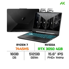 Laptop ASUS TUF Gaming A15 FA506NCG-HN184W (Ryzen 7 7445HS, RTX 3050 4GB, Ram 16GB DDR5, SSD 512GB, 15.6 Inch IPS FHD 144Hz)