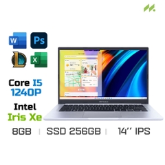 Laptop Asus Vivobook 14 X1402ZA-EK084W (i5-1240P, Iris Xe Graphics, Ram 8GB DDR4, SSD 256GB, 14 Inch IPS FHD)