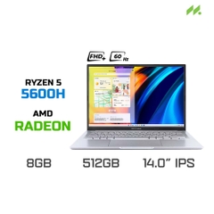 Laptop ASUS Vivobook 14X M1403QA-LY022W (Ryzen 5 5600H, Radeon Graphics, RAM 8GB DDR4, SSD 512GB, 14 Inch IPS WUXGA 60Hz)