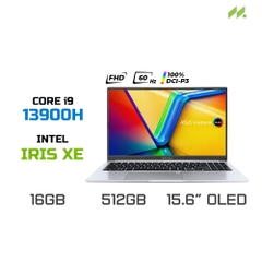 Laptop Asus Vivobook 15 OLED A1505VA-L1201W (i9-13900H, Iris Xe Graphics, Ram 16GB DDR4, SSD 512GB, 15.6 Inch OLED FHD)