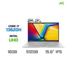 Laptop Asus Vivobook 15 X1502VA-BQ886W (i7-13620H, UHD Graphics, RAM 16GB DDR4, SSD 512GB, 15.6 Inch IPS WUXGA 60Hz, Win 11)