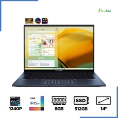 Laptop Asus Zenbook 14 OLED UX3402ZA-KM218W (i5-1240P EVO, Iris Xe Graphics, Ram 8GB DDR5, SSD 512GB, 14 Inch OLED 2.8K)