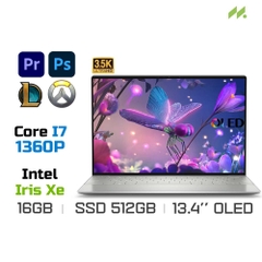 Laptop Dell XPS 13 Plus 9320 1Y0WG (i7-1360P, Iris Xe Graphics, Ram 16GB LPDDR5, SSD 512GB, 13.4 Inch 3.5K OLED TouchScreen, Win11/Office HS 21)