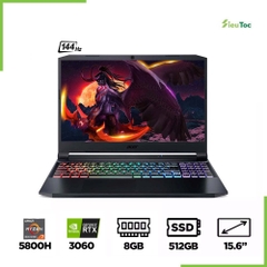 Laptop Gaming Acer Nitro 5 AN515-45-R86D NH.QBCSV.005 (Ryzen 7 5800H, RTX 3060 6GB, Ram 8GB DDR4, SSD 512GB, 15.6 Inch IPS 144Hz FHD)