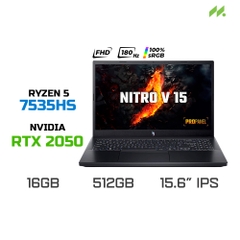 Laptop Gaming Acer Nitro V 15 ProPanel ANV15-41-R7AP (Ryzen 5 7535HS, RTX 2050 4GB, RAM 16GB DDR5, SSD 512GB, 15.6 Inch IPS 180Hz 100%sRGB)