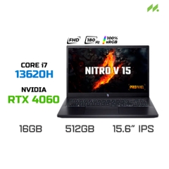 Laptop Gaming Acer Nitro V ProPanel ANV15-51-78BG NH.QQESV.00A (i7-13620H, RTX 4060 8GB, RAM 16GB DDR5, SSD 512GB, 15.6 Inch IPS FHD 180Hz 100%sRGB)