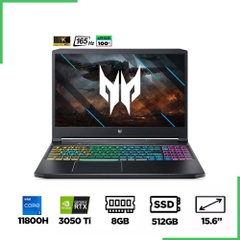 Laptop Gaming Acer Predator Triton 300 PT315-53-7440 NH.QDRSV.003 (i7-11800H, RTX 3050 Ti 4GB, Ram 8GB, SSD 512GB, 15.6 Inch IPS 165Hz QHD)