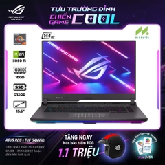 Laptop Gaming Asus ROG Strix G15 G513IE-HN192W (Ryzen 7 4800H, RTX 3050 Ti 4GB, Ram 16GB DDR4, SSD 512GB, 15.6 Inch IPS 144Hz FHD)