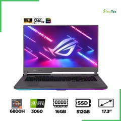 Laptop Gaming Asus ROG Strix G17 G713RM-LL016W (Ryzen 7 6800H, RTX 3060 6GB, Ram 16GB DDR5, SSD 512GB, 17.3 Inch IPS 240Hz WQHD)