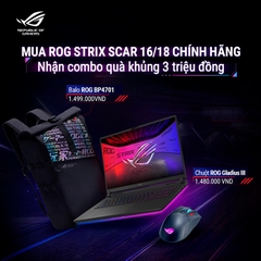 Laptop Gaming Asus ROG Strix SCAR 16 G635LW-RW175W (Ultra 9 275HX, RTX 5080 16GB, RAM 64GB DDR5, SSD 4TB, 16 Inch MiniLED 2.5K 240Hz 100% DCI-P3, Win 11)