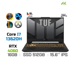 Laptop Gaming Asus TUF Gaming F15 2023 FX507VV-LP157W (i7-13620H, RTX 4060 8GB, Ram 16GB DDR5, SSD 512GB, 15.6 Inch IPS 144Hz FHD)