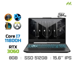 Laptop Gaming Asus TUF Gaming F15 FX506HM-HN366W (i7-11800H, RTX 3060 6GB, Ram 8GB DDR4, SSD 512GB, 15.6 Inch IPS 144Hz FHD)