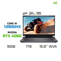 Laptop Gaming Dell Gaming G15 5530 i9H161W11GR4060 (i9-13900HX, RTX 4060 8GB, RAM 16GB DDR5, SSD 1TB, 15.6 Inch WVA FHD 165Hz 100% sRGB)