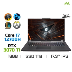 Laptop Gaming Gigabyte AORUS 17 XE4-73VN514GH (i7-12700H, RTX 3070 Ti 8GB, Ram 16GB DDR4, SSD 1TB, 17.3 Inch IPS 360Hz FHD)