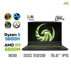 Laptop Gaming MSI Alpha 15 B5EEK-203VN (Ryzen 5 5600H, Radeon RX 6600M 8GB, Ram 8GB DDR4, SSD 512GB, 15.6 Inch IPS 144Hz FHD)