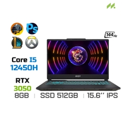 Laptop Gaming MSI Cyborg 15 A12UC-621VN (i5-12450H, RTX 3050 4GB, Ram 8GB DDR5, SSD 512GB, 15.6 Inch IPS 144Hz FHD)