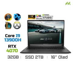 Laptop Gaming MSI Stealth 16 Mercedes-AMG Motorsport A13VG-289VN (i9-13900H, RTX 4070 8GB, Ram 32GB DDR5, SSD 2TB, 16 Inch OLED UHD+)