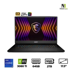 Laptop Gaming MSI Titan GT77 12UHS-204VN (i9-12900HX, RTX 3080 Ti 16GB, Ram 64GB DDR5, SSD 2TB, 17.3 Inch IPS 120Hz UHD)