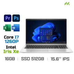 Laptop HP Probook 450 G9 6M107PA (i7-1260P, Iris Xe Graphics, Ram 16GB DDR4, SSD 512GB, 15.6 Inch IPS FHD)