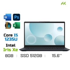 Laptop Lenovo IdeaPad 3 15IAU7 82RK001QVN (i5-1235U, Iris Xe Graphics, Ram 8GB DDR4, SSD 512GB, 15.6 Inch FHD)