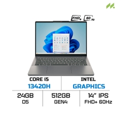 Laptop Lenovo Ideapad Slim 3 14IRH10 83K0000AVN (i5-13420H, UHD Graphics, Ram 24GB DDR5, SSD 512GB, 14 Inch IPS FHD+ 60Hz, Win 11)