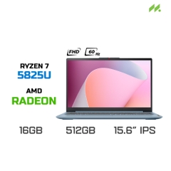 Laptop Lenovo IdeaPad Slim 3 15ABR8 82XM00MCVN (Ryzen 7 5825U, Radeon Graphics, RAM 16GB DDR4, SSD 512GB, 15.6 Inch IPS FHD 60Hz, Win 11)