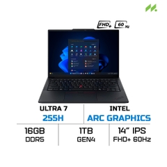 Laptop Lenovo ThinkPad E14 Gen 7 21SX002TVA (Ultra 7 255H, Intel Arc Graphics, RAM 16GB DDR5, SSD 1TB, 14 Inch IPS WUXGA 60Hz, NoOS)