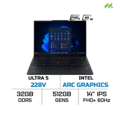 Laptop Lenovo ThinkPad E14 Gen 7 21U2003PVA (Ultra 5 228V, Intel Arc Graphic, RAM 32GB, SSD 512GB, 14 Inch IPS WUXGA 60Hz, NoOS)