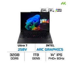 Laptop Lenovo ThinkPad T14s Gen 6 21QX00LEVA (Ultra 7 258V, Intel Arc Graphics, RAM 32GB DDR5, SSD 1TB, 14 inch IPS WUXGA 60Hz 100% sRGB, NoOS)