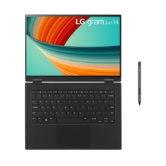 Laptop LG Gram 2 in 1 2023 14T90R-G.AH55A5 (i5-1340P EVO, Iris Xe Graphics, Ram 16GB LPDDR5, SSD 512GB, 14 Inch IPS TouchScreen, Bút cảm ứng)
