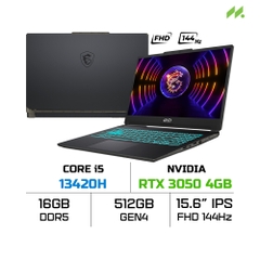 Laptop MSI Cyborg 15 A13UC-2088VN (i5-13420H, RTX 3050 4GB, RAM 16GB D5, SSD 512GB, 15.6 Inch FHD IPS 144Hz)