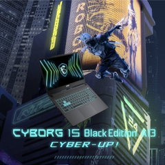 Laptop MSI Cyborg 15 Black Edition A13VE-2410VN (i5-13420H, RTX 4050 6GB, RAM 16GB DDR5, SSD 512GB, 15.6 Inch FHD 144Hz, Win 11 Home)