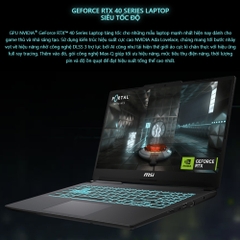 Laptop MSI Cyborg 15 Black Edition A13VE-2410VN (i5-13420H, RTX 4050 6GB, RAM 16GB DDR5, SSD 512GB, 15.6 Inch FHD 144Hz, Win 11 Home)