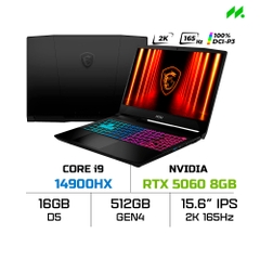 Laptop MSI Katana 15 HX B14WFK-294VN (i9-14900HX, RTX 5060 8GB, RAM 16GB D5, SSD 512GB, 15.6 Inch QHD IPS 165Hz, 100% DCI-P3)