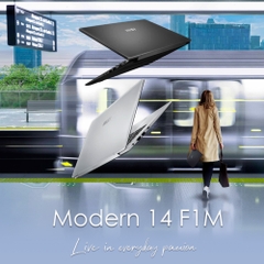 Laptop MSI Modern 14 F1MG-432VN (Core 5 120U, Intel Graphics, RAM 16GB DDR4, SSD 512GB, 14 Inch IPS FHD 60Hz, Win 11 Home)