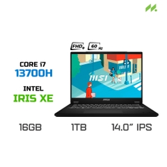 Laptop MSI Modern 14 H D13MG-217VN (i7-13700H, Iris Xe Graphics, RAM 16GB DDR4, SSD 1TB, 14 Inch IPS FHD+ IPS 60Hz)